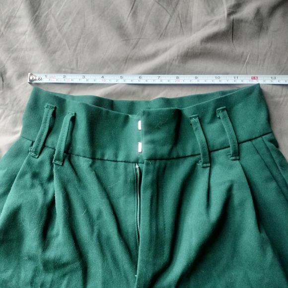 Zara High Rise Green Dress Pants - Picture 3 of 5